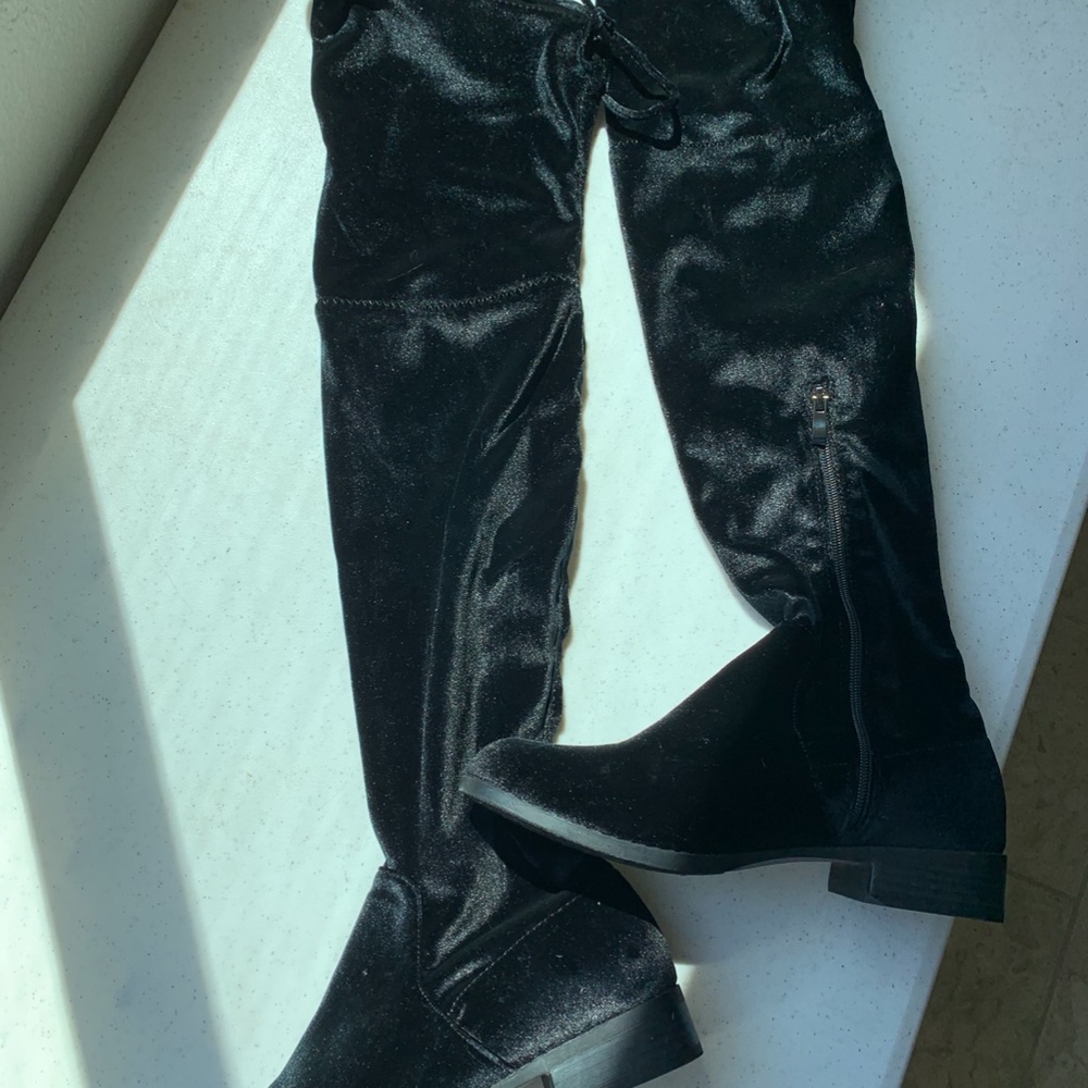 Thigh High Black Boots - image 2